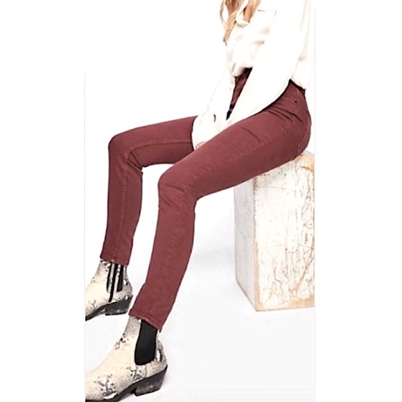 Free People Hi Waist Long Stretch Jeans NWT - Picture 13 of 14